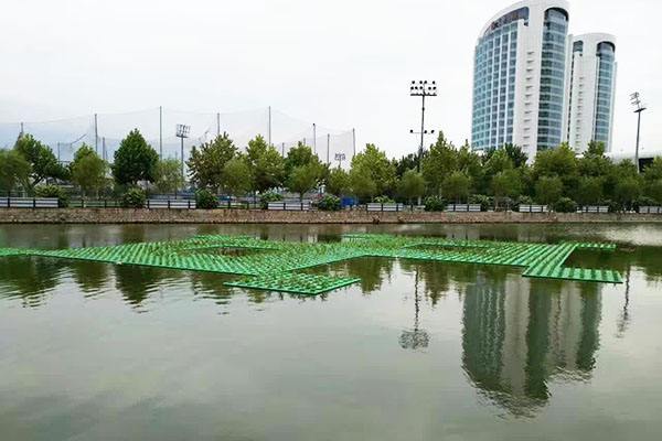 潼南：加强河道整治 打造美丽乡村 欧保生态浮岛