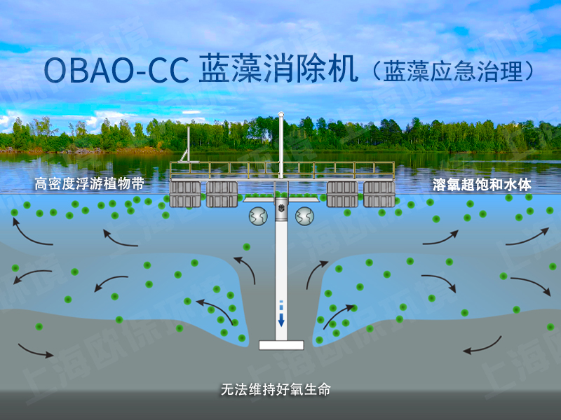 OBAO-CC蓝藻消除机（蓝藻应急治理平台）工作原理示意图
